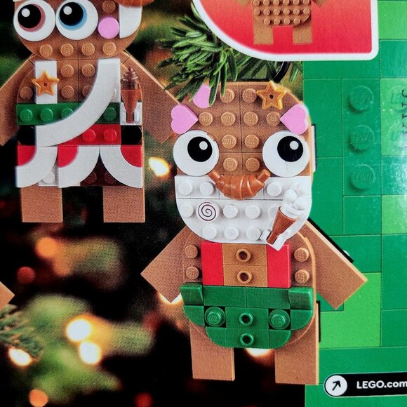 NEW Lego Gingerbread Ornaments Christmas Tree Decor Building Set 40642 Includes - Picture 10 of 16